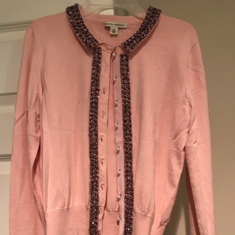 Banana Republic Embellished Cardigan, xs